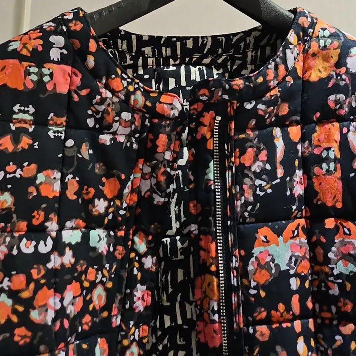 [BUNJANG] ANNA SUI Floral Quilted Reversible Padding Jacket / ANNA SUI(95)양면 플라워 퀼팅 봄패딩