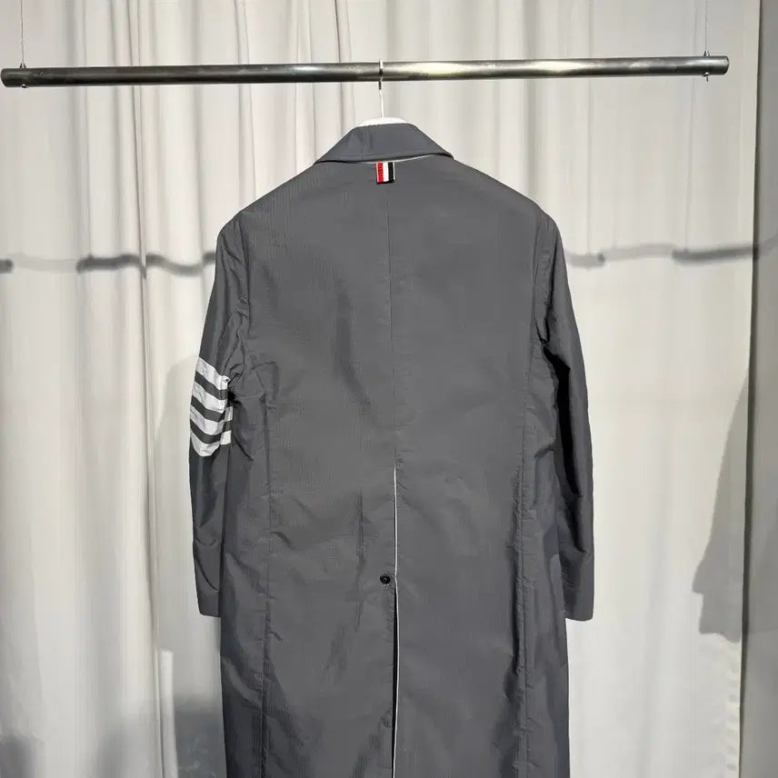 [BUNJANG] Thom Browne 4-Bar Ripstop Coat / 톰브라운 립스탑 4BAR 사선완장 코트