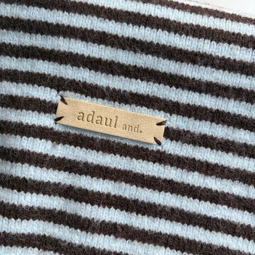 [BUNJANG] adaul and. Striped Knit Scarf / adaul and. 스트라이프 니트 머플러