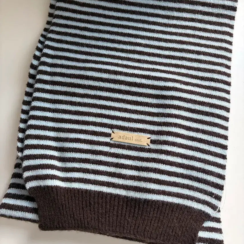 [BUNJANG] adaul and. Striped Knit Scarf / adaul and. 스트라이프 니트 머플러