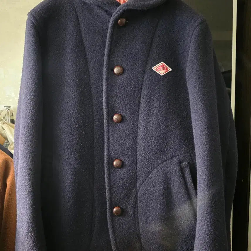 [BUNJANG] Danton Wool Shawl Collar Jacket - Navy (38) / 단톤(Danton) 울 숄카라 자켓 네이비 (38)