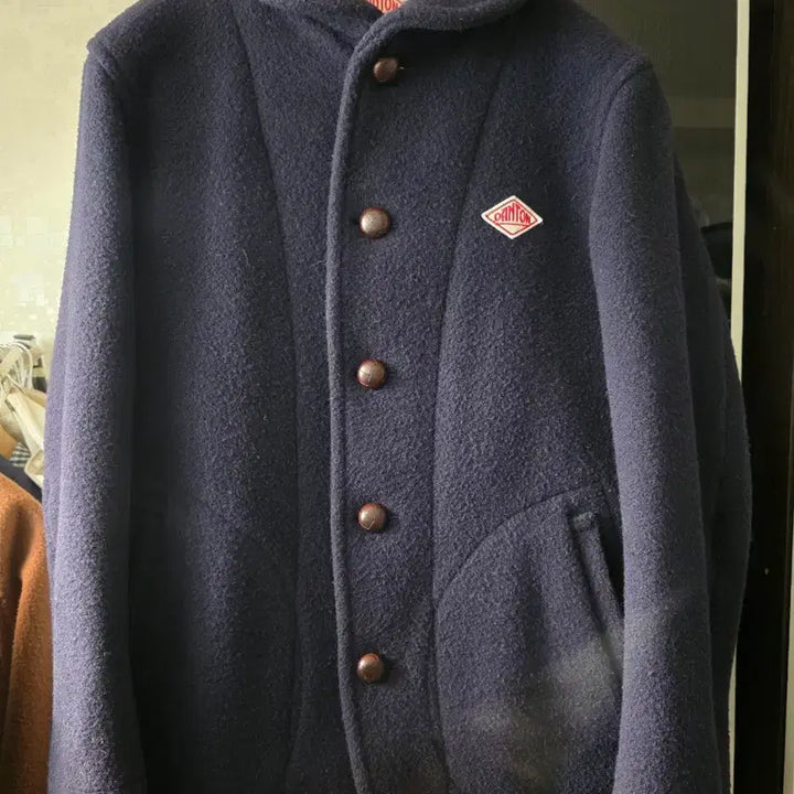 [BUNJANG] Danton Wool Shawl Collar Jacket - Navy (38) / 단톤(Danton) 울 숄카라 자켓 네이비 (38)