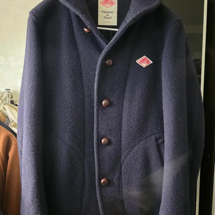 [BUNJANG] Danton Wool Shawl Collar Jacket - Navy (38) / 단톤(Danton) 울 숄카라 자켓 네이비 (38)