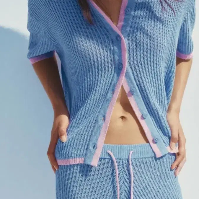 [BUNJANG] Zara Knit Button Top / Zara 니트 버튼 탑 (새상품)