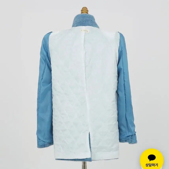 [BUNJANG] Tweed Gold Button Jacket / 블루 트위드 금장 버튼 자켓 켈라빈보들자켓