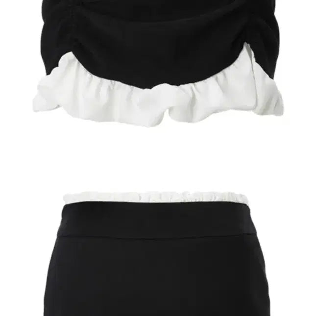 [BUNJANG] Threetimes Bubbling Skirt Black M / 쓰리타임즈 버블링 스커트 블랙 M 택 O 착샷O