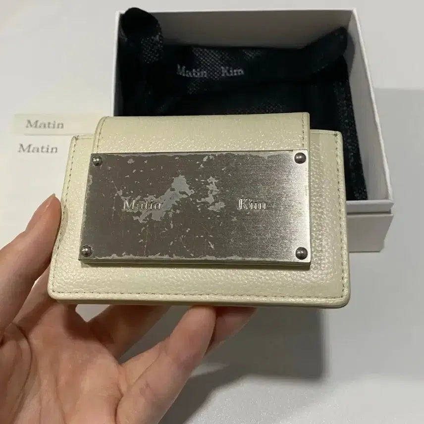 [BUNJANG] Matinkim Accordion Card Wallet White / 마뗑킴 아코디언 카드 지갑 화이트