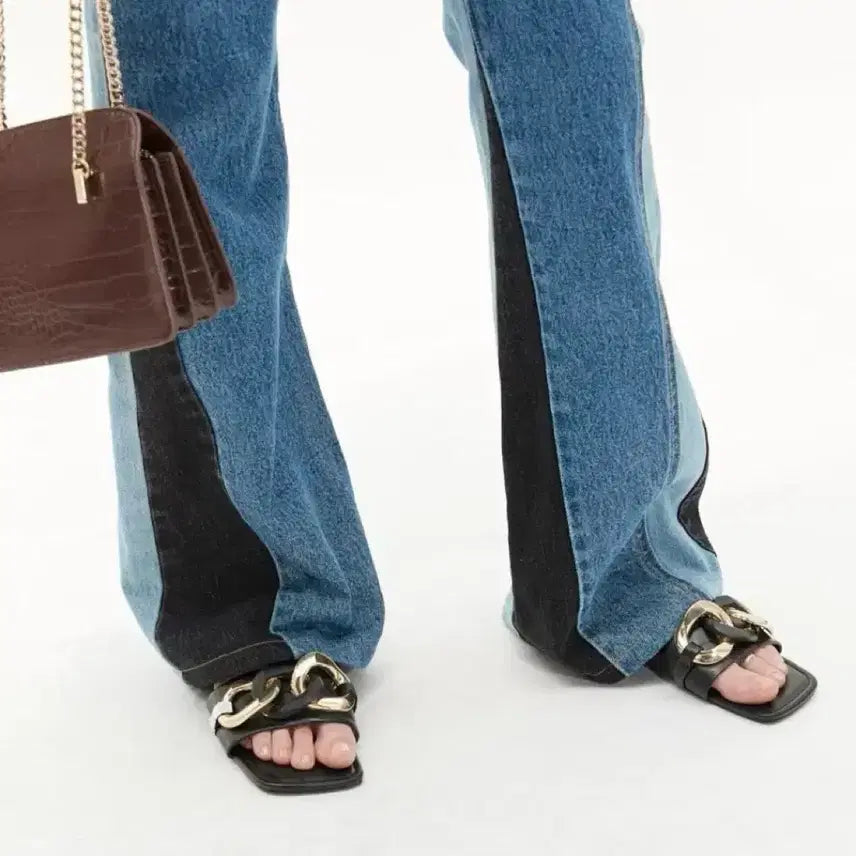 [BUNJANG] Anderson .Paak Patchwork Boots Jeans M / 앤더슨밸 패치워크 부츠진 M