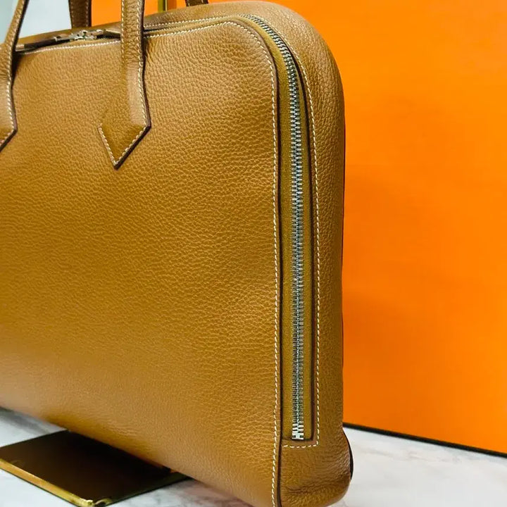 [BUNJANG] Hermès Victoria Light Camel Gold Handbag / 에르메스 빅토리아 라이트 카멜골드