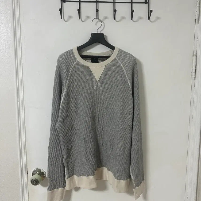 [BUNJANG] XL Espiye Waffle Crewneck Gray / XL 에스파이 와플 크루넥 그레이