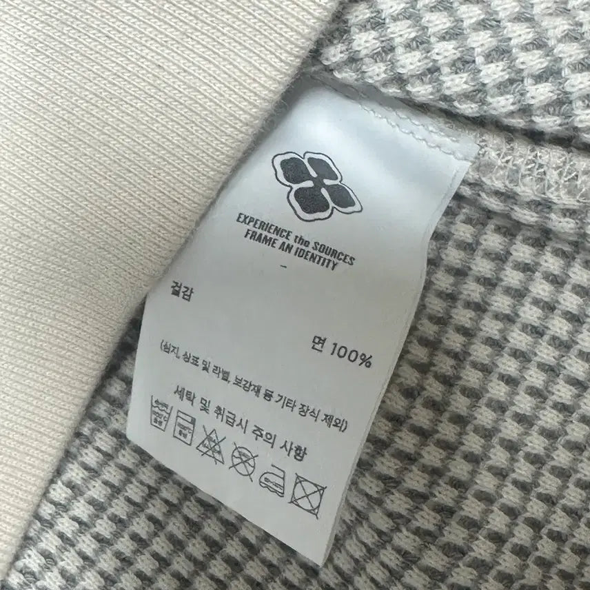 [BUNJANG] XL Espiye Waffle Crewneck Gray / XL 에스파이 와플 크루넥 그레이