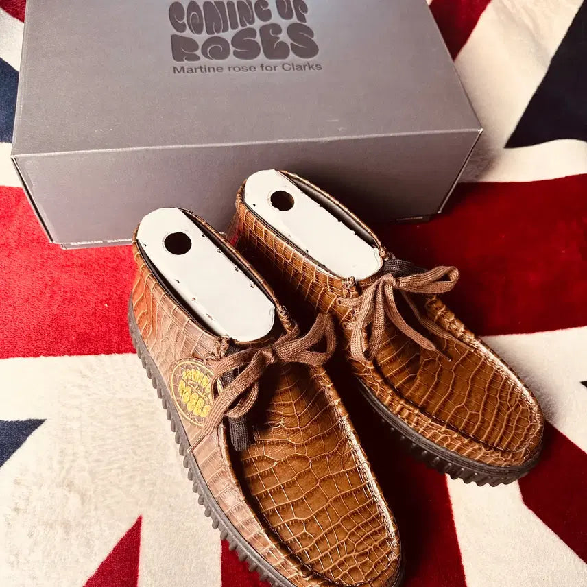 [BUNJANG] Clarks x Martine Rose Torhill Hi Brown Croc Leather Mid Boots / 클락스x마틴로즈/브라운 컬러 토힐 미들부츠/UK10사이즈 판매합니다.