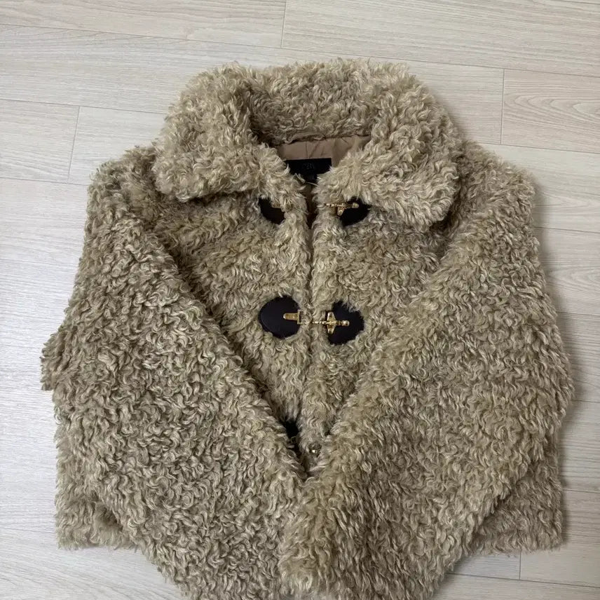 [BUNJANG] Zara Faux Fur Toggle Jacket L / 자라 페이크 퍼 토글 자켓 새상품 L