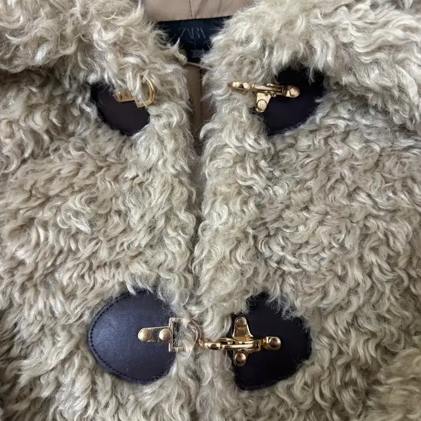 [BUNJANG] Zara Faux Fur Toggle Jacket L / 자라 페이크 퍼 토글 자켓 새상품 L