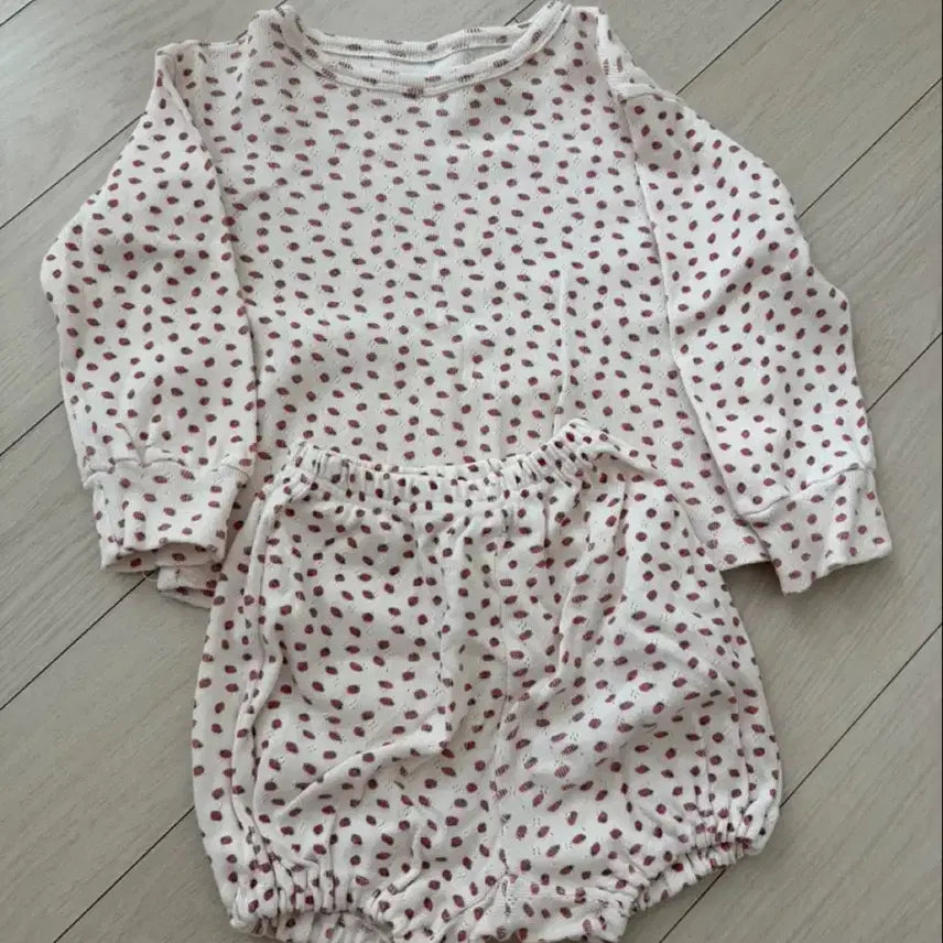 [BUNJANG] Sea Spray Baby Clothes Set (M Size) / 씨스프레이 아기 상하복 세트 / m사이즈