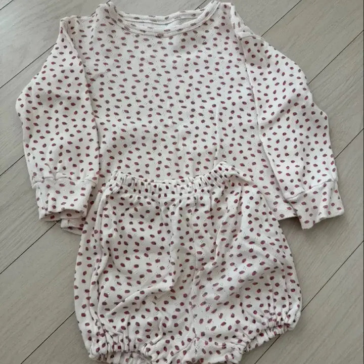 [BUNJANG] Sea Spray Baby Clothes Set (M Size) / 씨스프레이 아기 상하복 세트 / m사이즈