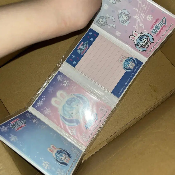 [BUNJANG] Kitty Snow Rabbit Memo Pad / 고전키티메모지/키티메모지/킽스/눈토끼키티/미쿠