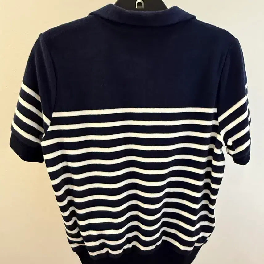 [SOLD OUT] 폴로 랄프로렌 테리 소재 스트라이프 반팔 니트 L