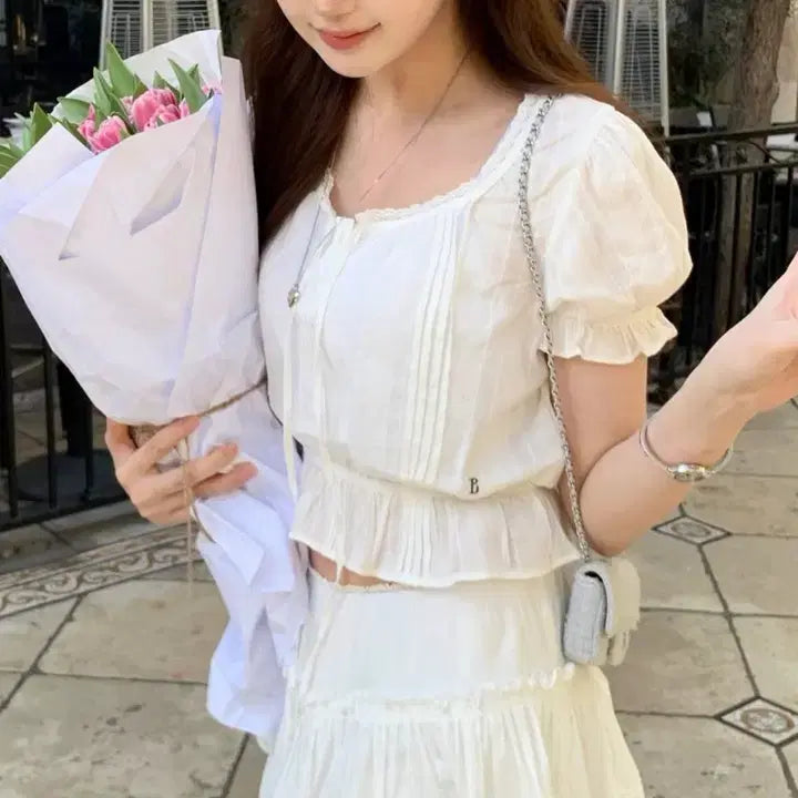 [BUNJANG] The Barnett Sud Pleated Blouse / 더바넷 수드 플레티브 블라우스