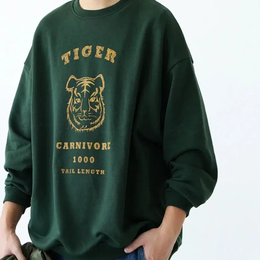 [BUNJANG] Antiqua Tiger Sweatshirt / Antiqua 타이거 맨투맨