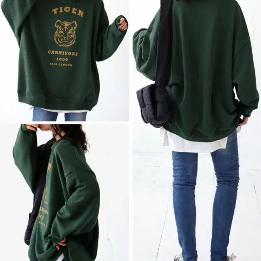 [BUNJANG] Antiqua Tiger Sweatshirt / Antiqua 타이거 맨투맨