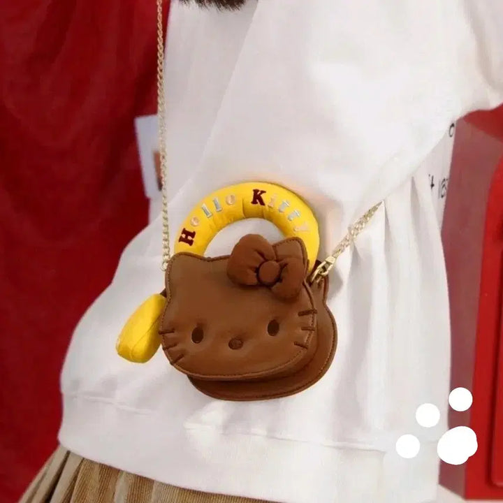 [SOLD OUT] 헬로키티 브라운 미니 체인백 새상품