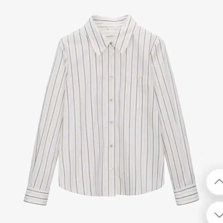 [BUNJANG] Itzy Stripe Shirt (Ivory) Size 55 / 잇미샤 스트라이프 셔츠(아이보리)55싸이즈