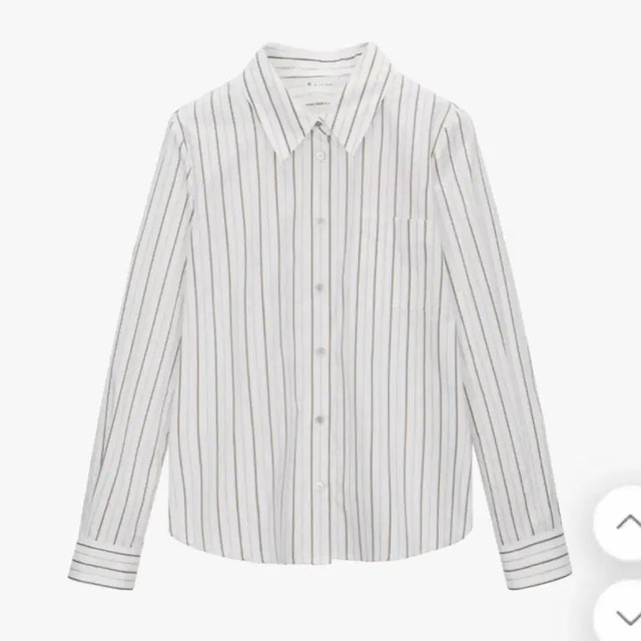 [BUNJANG] Itzy Stripe Shirt (Ivory) Size 55 / 잇미샤 스트라이프 셔츠(아이보리)55싸이즈