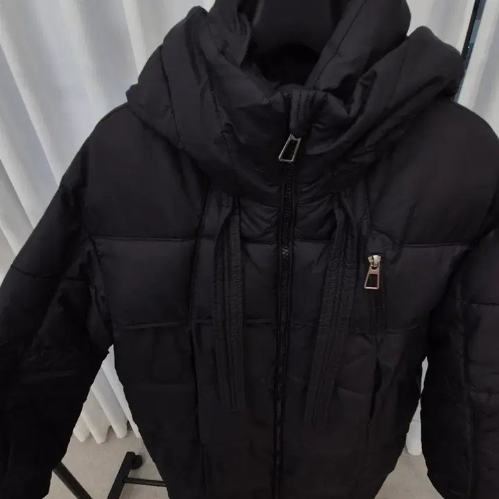 [BUNJANG] Oversized Hooded Zip-Up Long Padded Jacket / 여성용 오버핏 후디 집업 롱패딩 새상품