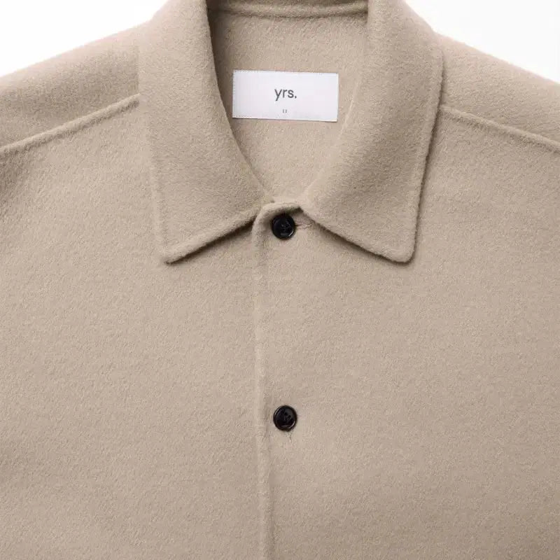 [BUNJANG] Years Ago Cashmere Blend Shirt Jacket Beige / (2) 이얼즈어고 포이카 셔츠 자켓 베이지