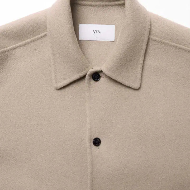 [BUNJANG] Years Ago Cashmere Blend Shirt Jacket Beige / (2) 이얼즈어고 포이카 셔츠 자켓 베이지