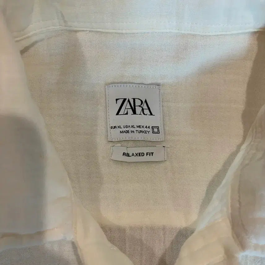 [BUNJANG] Zara Cotton Summer Collar T-shirt Beige XL / [usa-XL]자라 코튼 썸머 카라 티셔츠 베이지