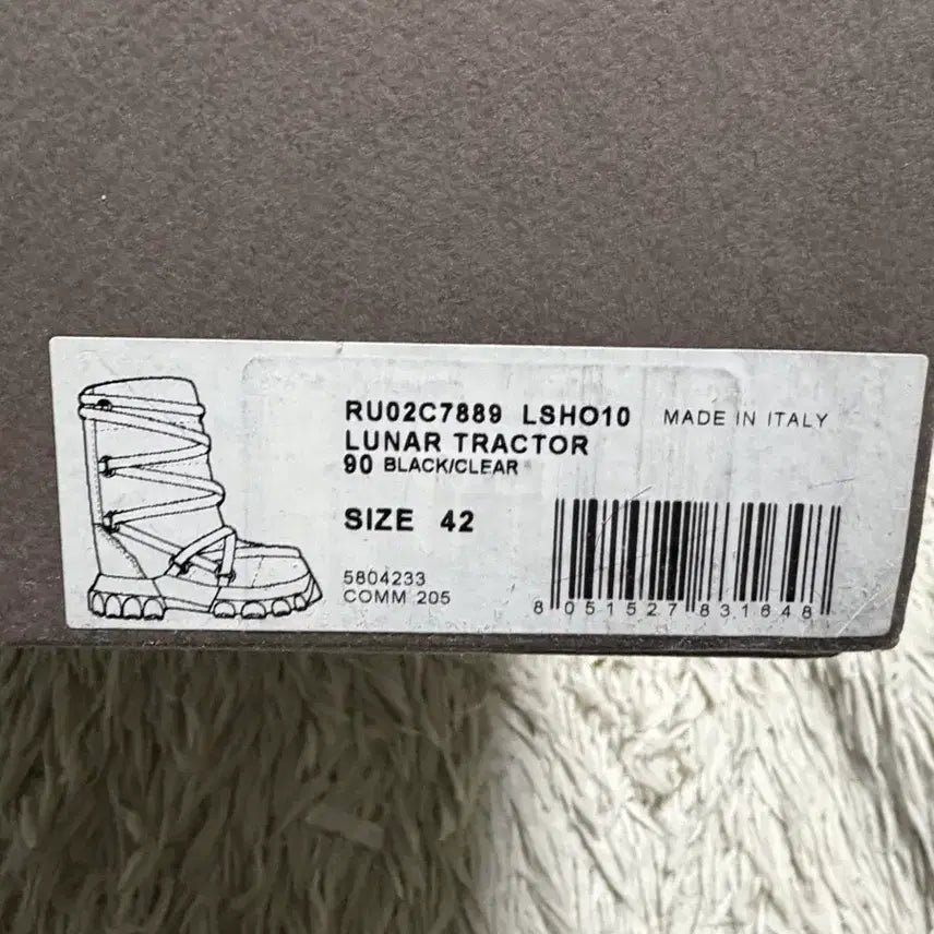 [BUNJANG] Rick Owens Shearling Luna Tractor Boots / (42) 릭오웬스 시어링 루나 트랙터 부츠