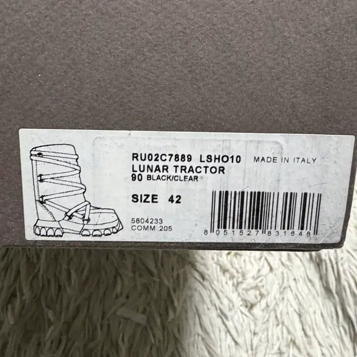 [BUNJANG] Rick Owens Shearling Luna Tractor Boots / (42) 릭오웬스 시어링 루나 트랙터 부츠