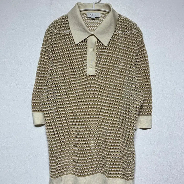 [BUNJANG] COS Punching Collar T-Shirt M / 코스 펀칭 카라티 m