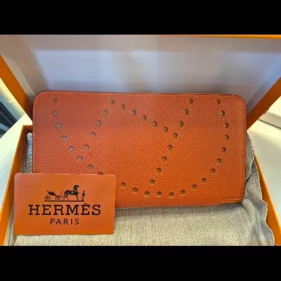 [BUNJANG] Hermes Orange Wallet Case / (미사용)에르메스 오렌지색 지갑 케이스 풀박스