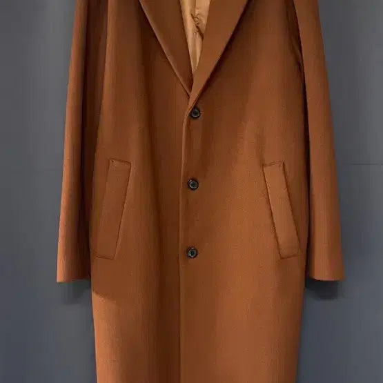 [BUNJANG] Brown Long Coat / 보세 브라운 코트