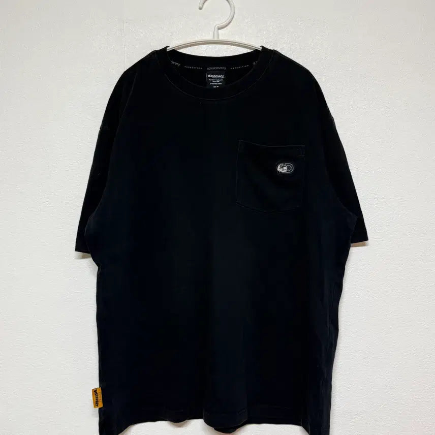 [BUNJANG] Discovery Black Short Sleeve T-shirt (Size 95) / 디스커버리 블랙 반팔티 95