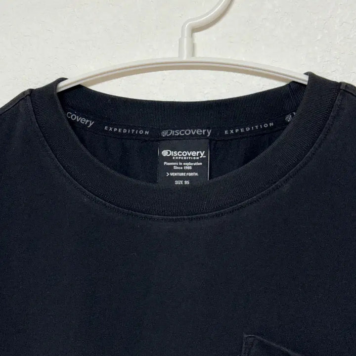 [BUNJANG] Discovery Black Short Sleeve T-shirt (Size 95) / 디스커버리 블랙 반팔티 95