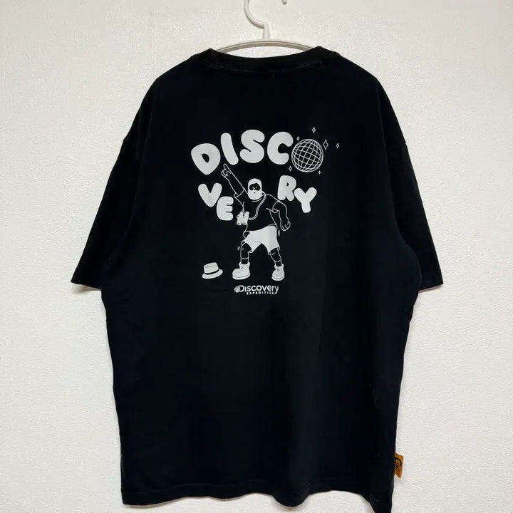 [BUNJANG] Discovery Black Short Sleeve T-shirt (Size 95) / 디스커버리 블랙 반팔티 95