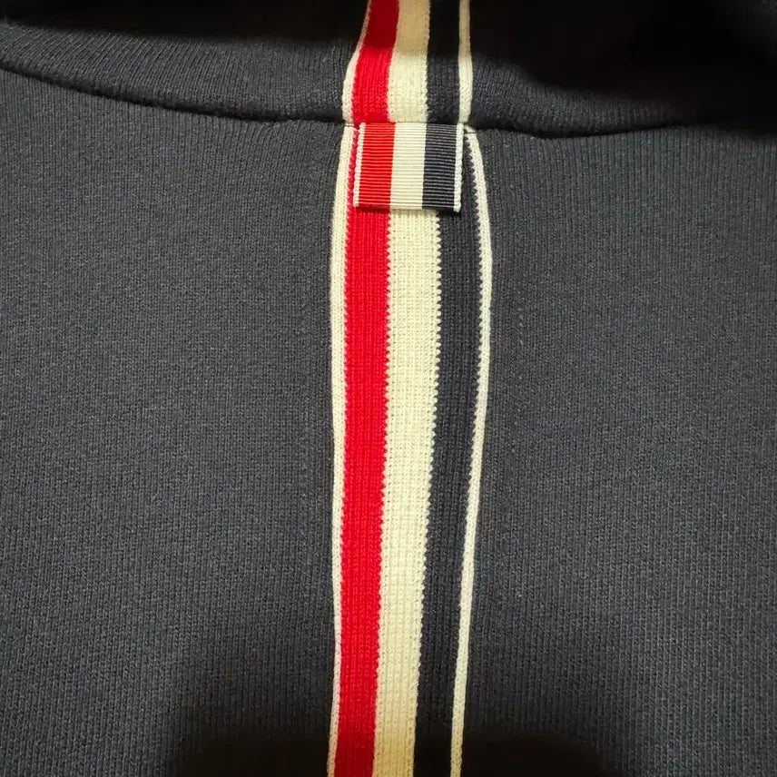 [BUNJANG] Thom Browne Navy Back Stripe Hoodie Zip-Up / 정품-톰브라운 네이비 백삼선 후드집업