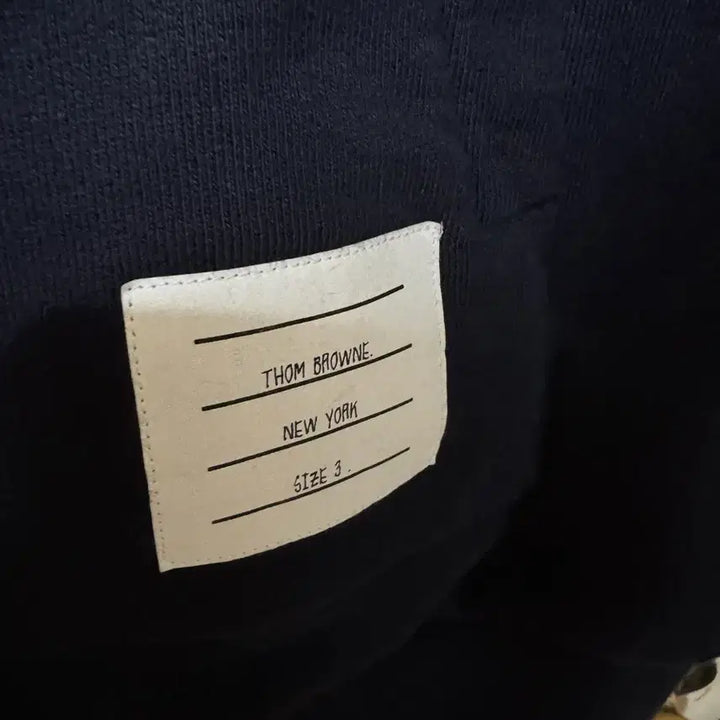 [BUNJANG] Thom Browne Navy Back Stripe Hoodie Zip-Up / 정품-톰브라운 네이비 백삼선 후드집업