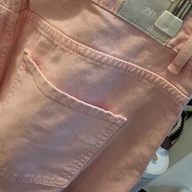 [BUNJANG] ZARA Pink Denim Pants / 자라 핑크 데님 EUR42 USA10