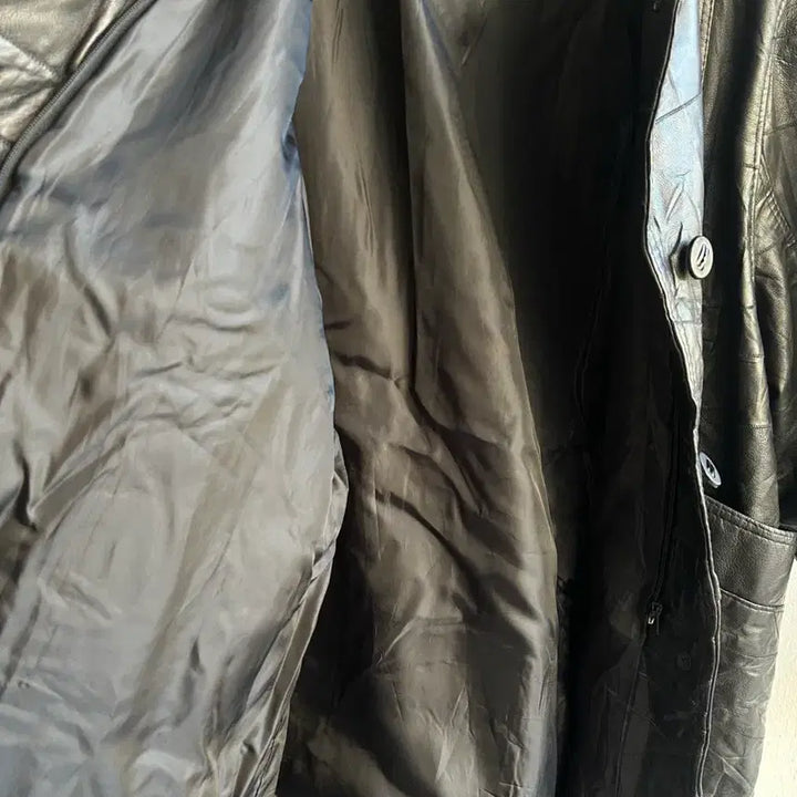 [BUNJANG] Vintage Leather Car Coat / 빈티지 가죽 카코트