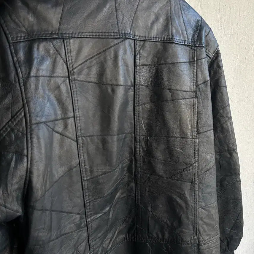 [BUNJANG] Vintage Leather Car Coat / 빈티지 가죽 카코트