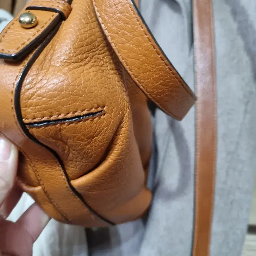 [BUNJANG] Sisley Brown Leather Flap Shoulder Bag / Crossbody Bag / 시슬리 브라운 플랩 숄더겸크로스백