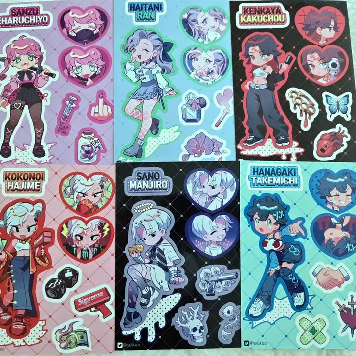 [BUNJANG] Tokyo Revengers Unofficial Sticker and Polaroid Bundle Set / 도리벤 비공굿 스티커 폴라로이드 일괄