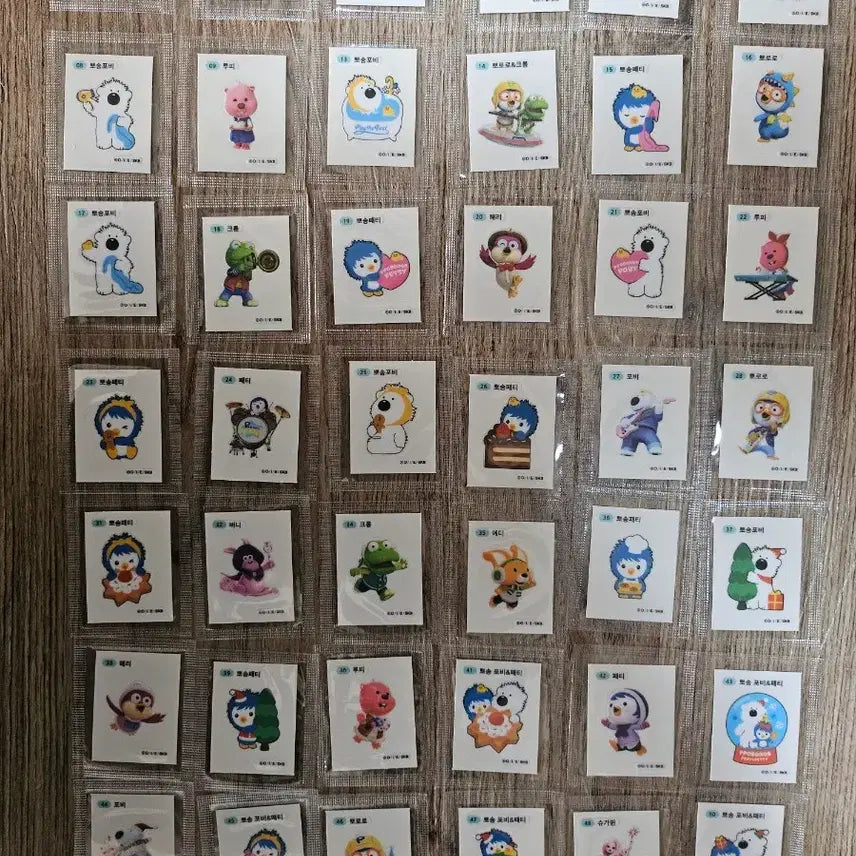 [BUNJANG] Unspecified Photocard Bundle Set / 뽀송포비42장일괄판매