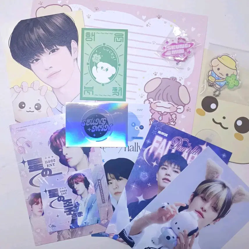 스트레이키즈 스키즈 리노 리빗 생카 굿즈 비공굿 키링 부채 엽서 스티커