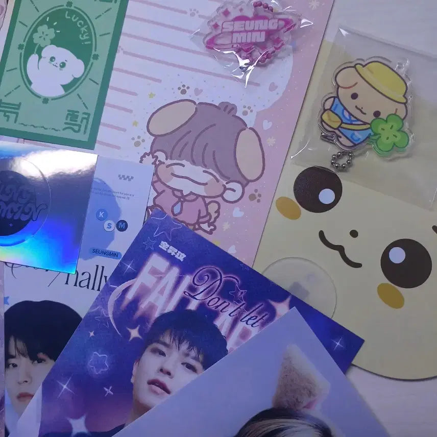 스트레이키즈 스키즈 리노 리빗 생카 굿즈 비공굿 키링 부채 엽서 스티커